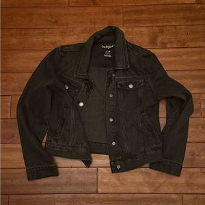 Cat and Jack Girls Black  jean jacket Size 14‎